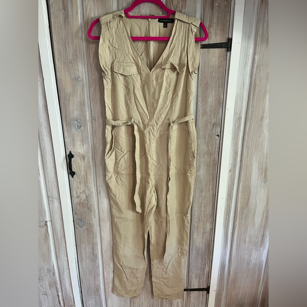 Khaki Banana Republic Jumpsuit
